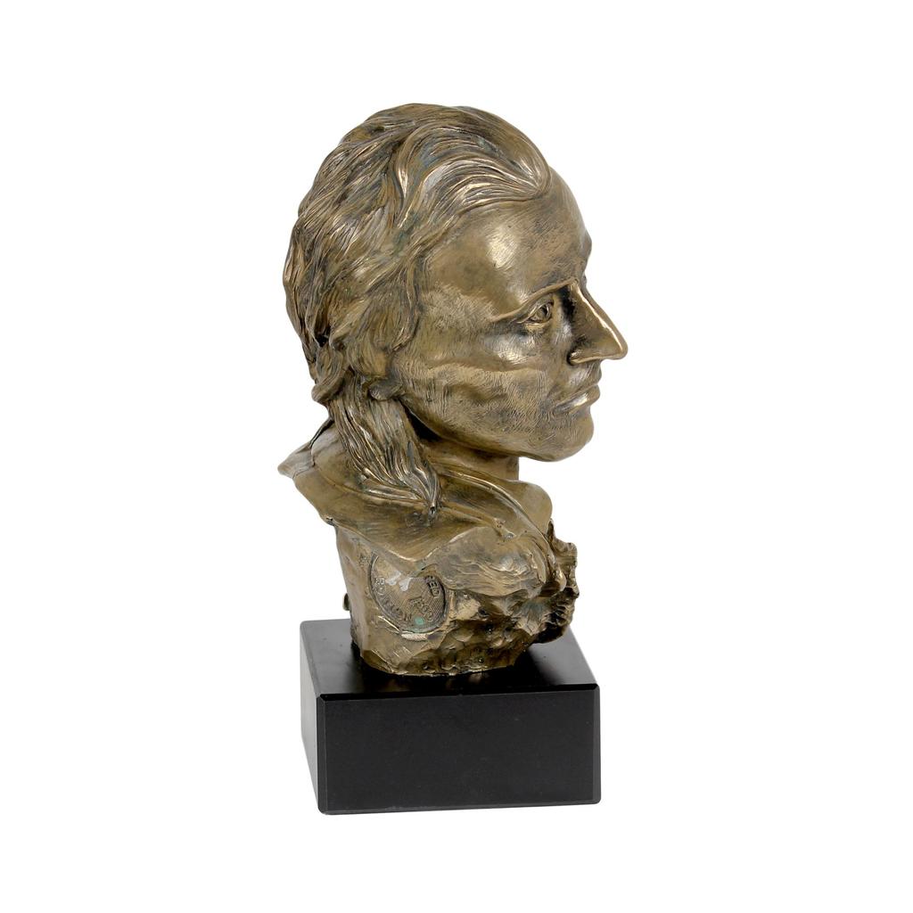 Friedrich Schiller - Marmorbüste, Statuette einer berühmten Persönlichkeit, Dekoration für Büro, Schule und Hotel von der Marke Art-Dog
