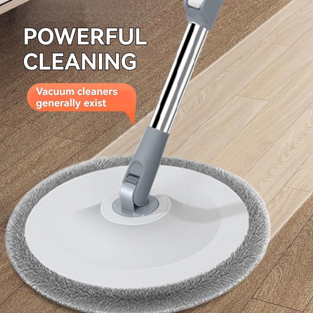 Mop And Bucket Set 360-Degree Rotating Mop And Bucket Kit Household Cleaner Supplies With Separate Dirty Water System For