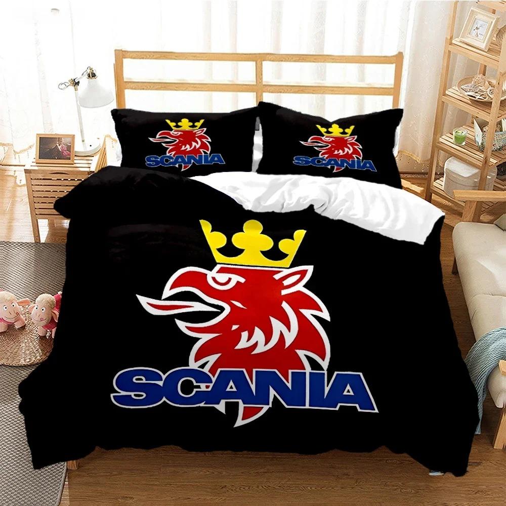 S-Scania Truck Eagle Head Duvet Cover Comforter Bedding Sets Soft Quilt Cover And Pillowcases For Teens Singledoublequeenking