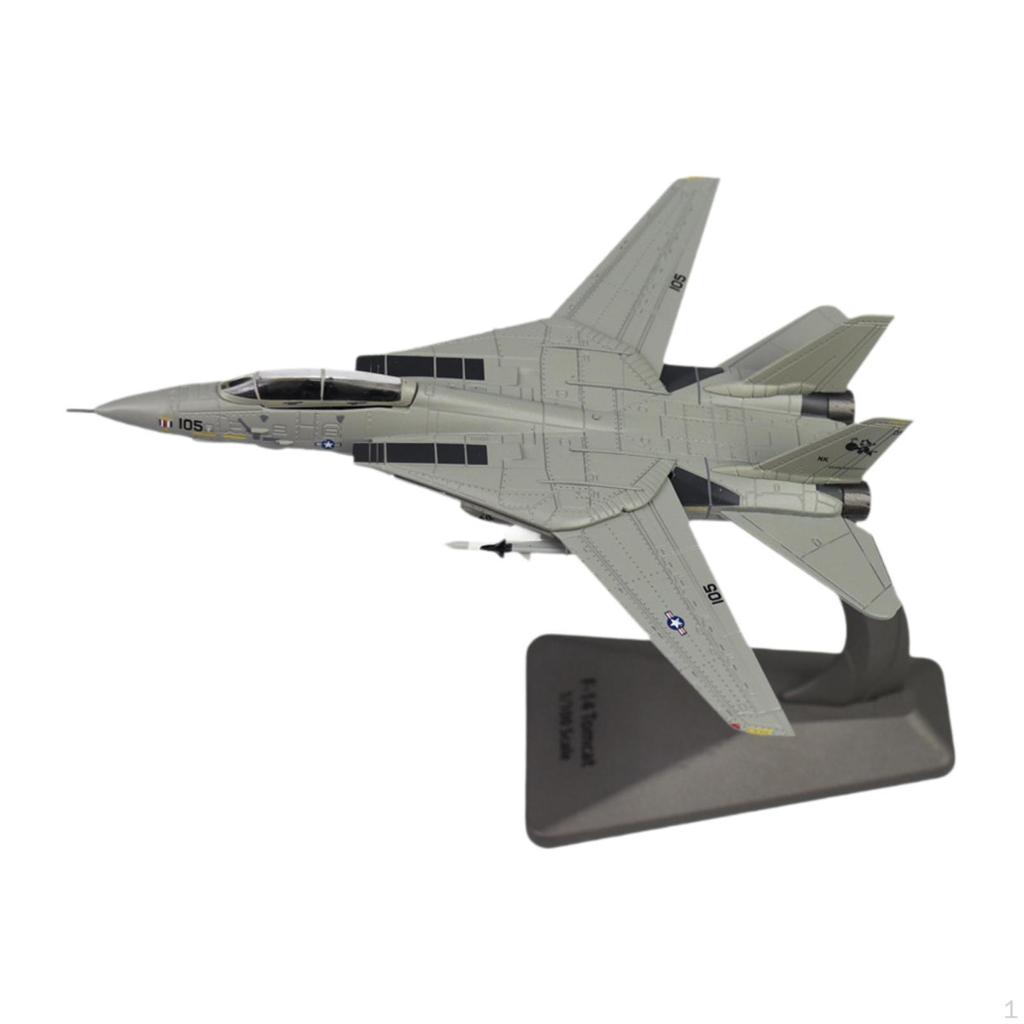 F14D Fighter Model Airplane Adults Gifts Collection Carrier based Aircraft for Bar Shelf Office