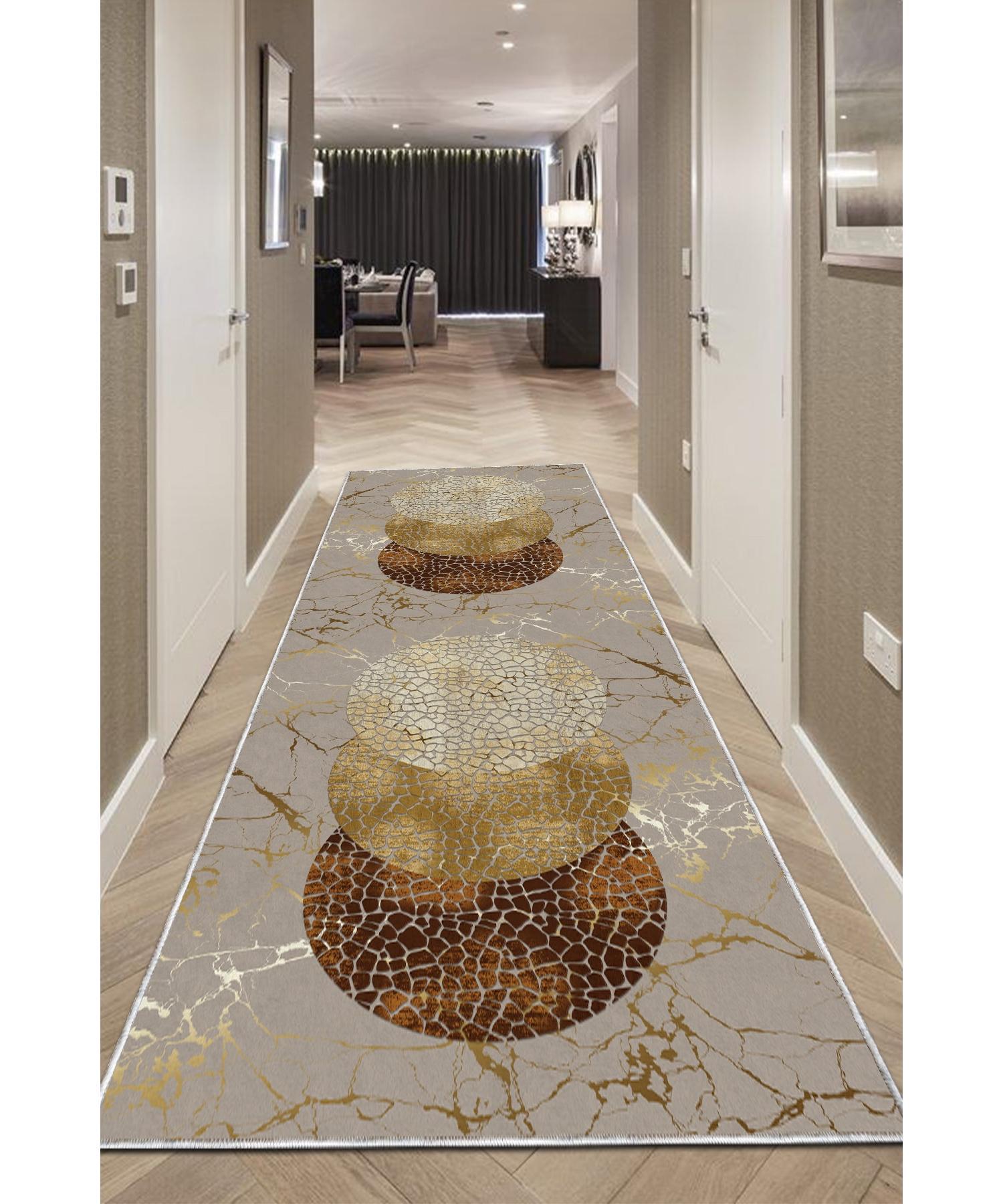 

Цифровая печать Нескользящая основа Maki Моющийся золотой мраморный ковер для гостиной, бегун, кухонный ковер-n34
