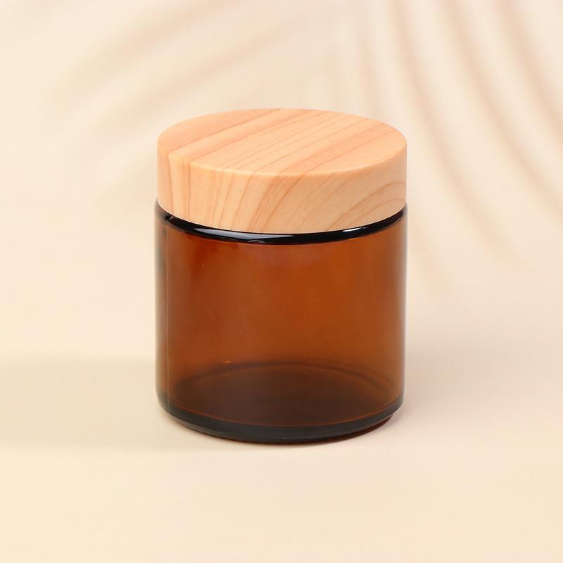 5/10/15/20/30/50/60/100G Dark Tan Cream Bottle Glass Separate Bottle Face Cream Eye Cream Box Travel Empty Cosmetic Container