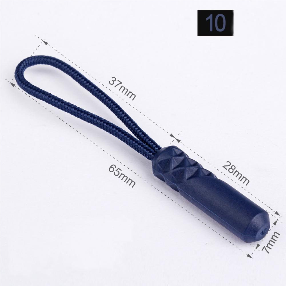 10 teile/los 10 Farbe Reißverschlüsse Pull Puller Ende Fit Seil Tag Ersatz Clip Gebrochen Schnalle Fixer Koffer Zelt Rucksack Zipper schnur