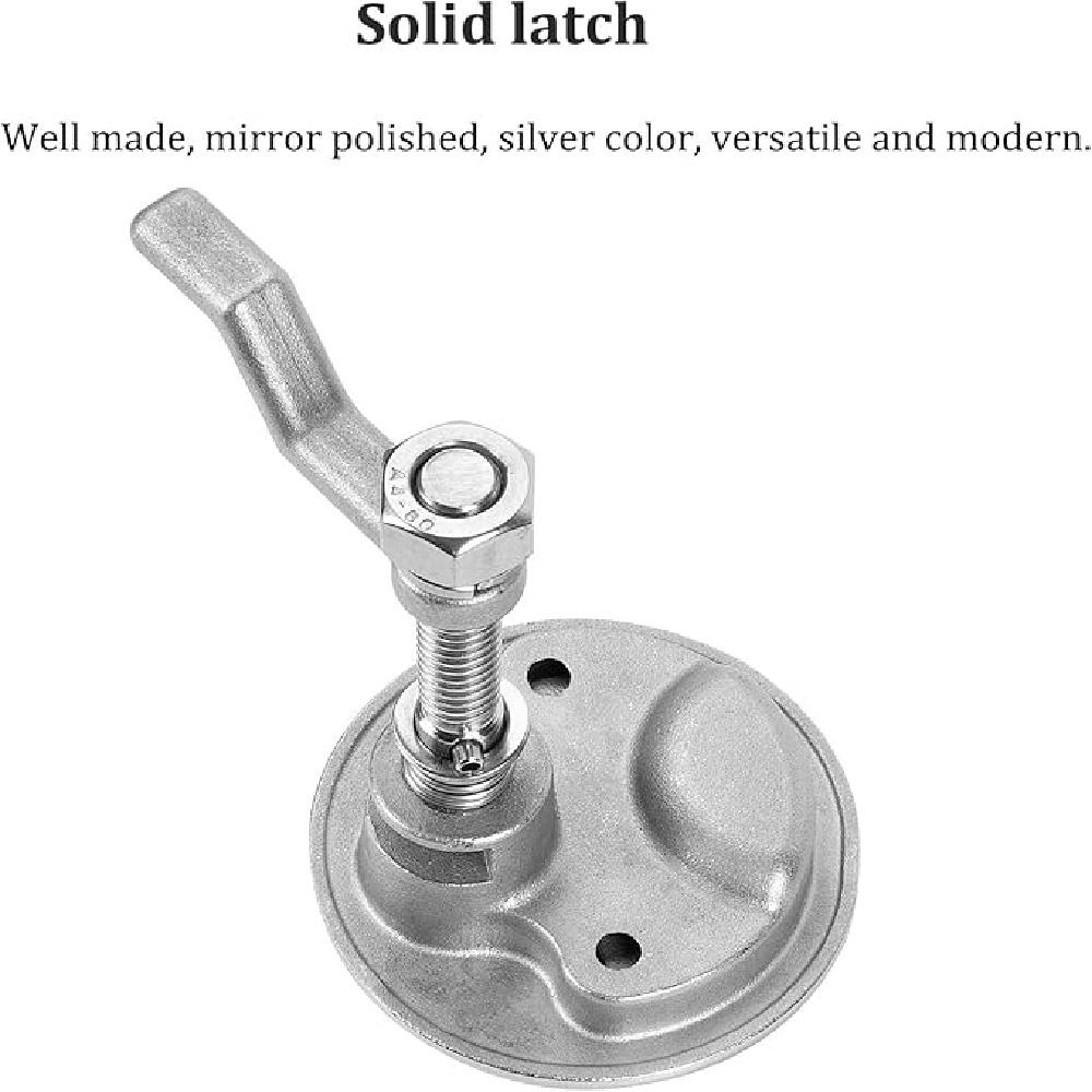 Loquet à Came Bateau Inox 316 – Taille 7x8cm, Pour Trappe Ou Casier Marin