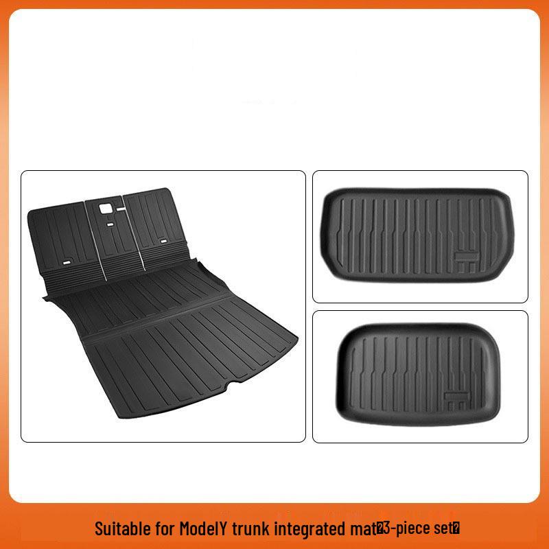 Tesla Model 3/Y Front & Rear Waterproof Trunk Mats - Original TPE Texture Accessories