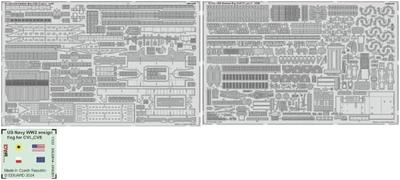 eduard Big Ed USS Gambier Bay Conjunto de Peças Kit Modelo de Plástico Peças EDUBIG5378 1/350 CVE-73 (para Hasegawa) (Navio)