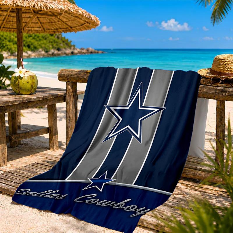 American Flag Cowboys Beach Towel, Quick-drying, Easy to Care for, Suitable for Both Fitness and Beach Vacations,Sports Essential