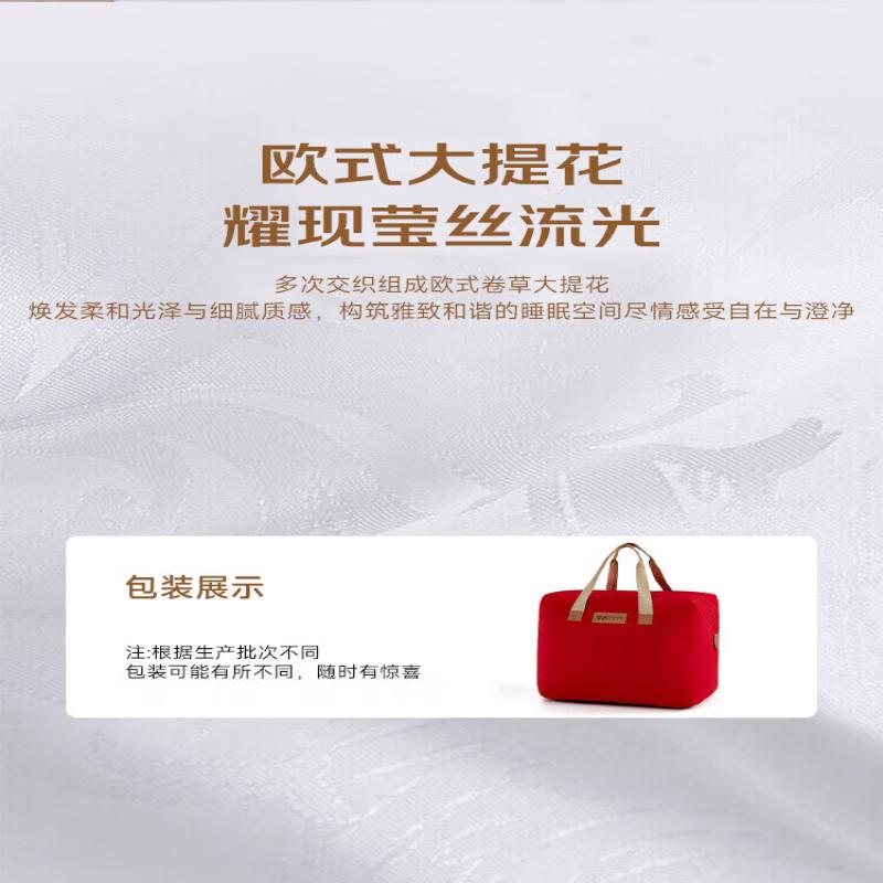 Mengjie Light Oxygen Antibacterial Jacquard 100% Mulberry Silk Comforter