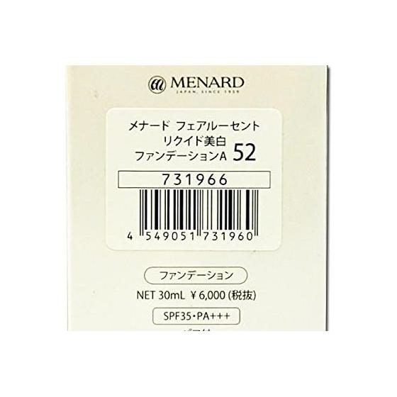 Menard Fairlucent Liquid Whitening Foundation A 52 30ml
