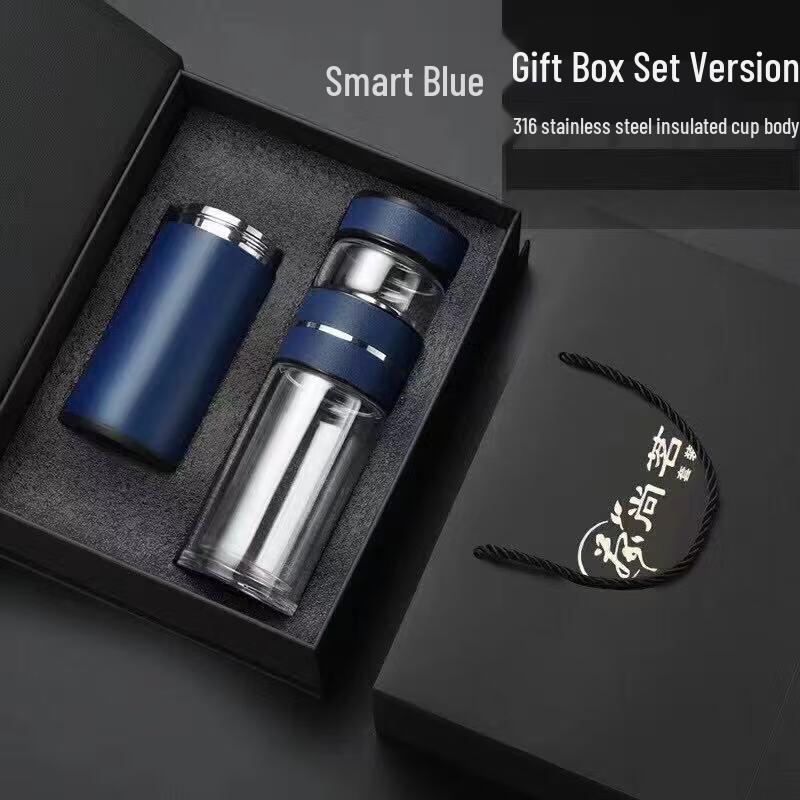 Shuixie Smart Double-Layer Glass Tea & Water Thermos Cup