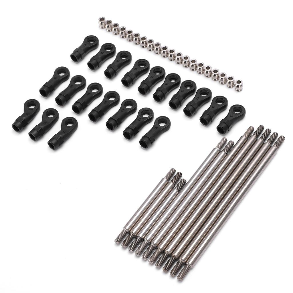 RC Metal Link Tie Rod Pull Rod with End Ball Set for Traxxas TRX4 324mm Wheelbase 110 RC Car