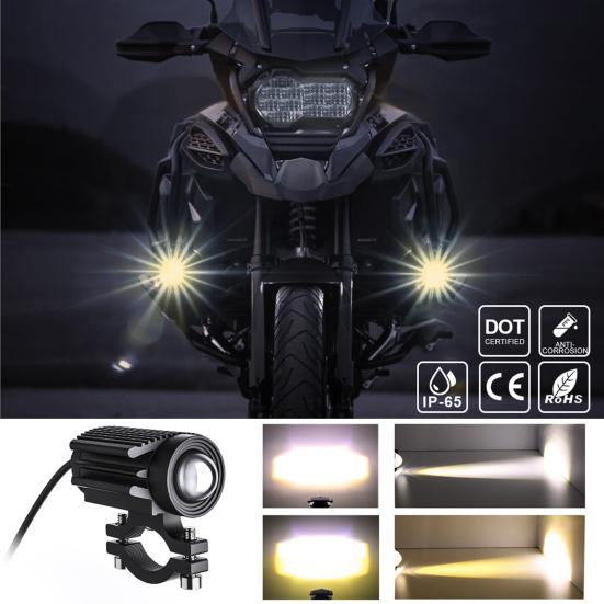 Fog Light High-Strength Super Bright Waterproof Motorcycle Driving Light Auxiliary Spotlight for Scooter