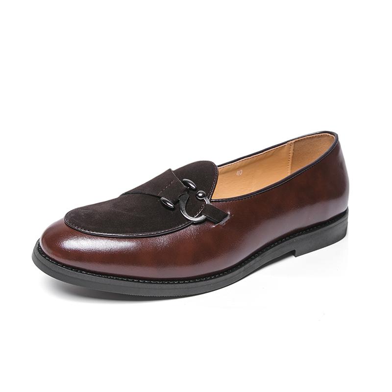

Fashion Handmade Leather Mens Loafers New Summer Driving Flats Stylish Style Men Casual Shoes Outdoor Lazy Shoes Business Slip on Shoes 38 коричневый