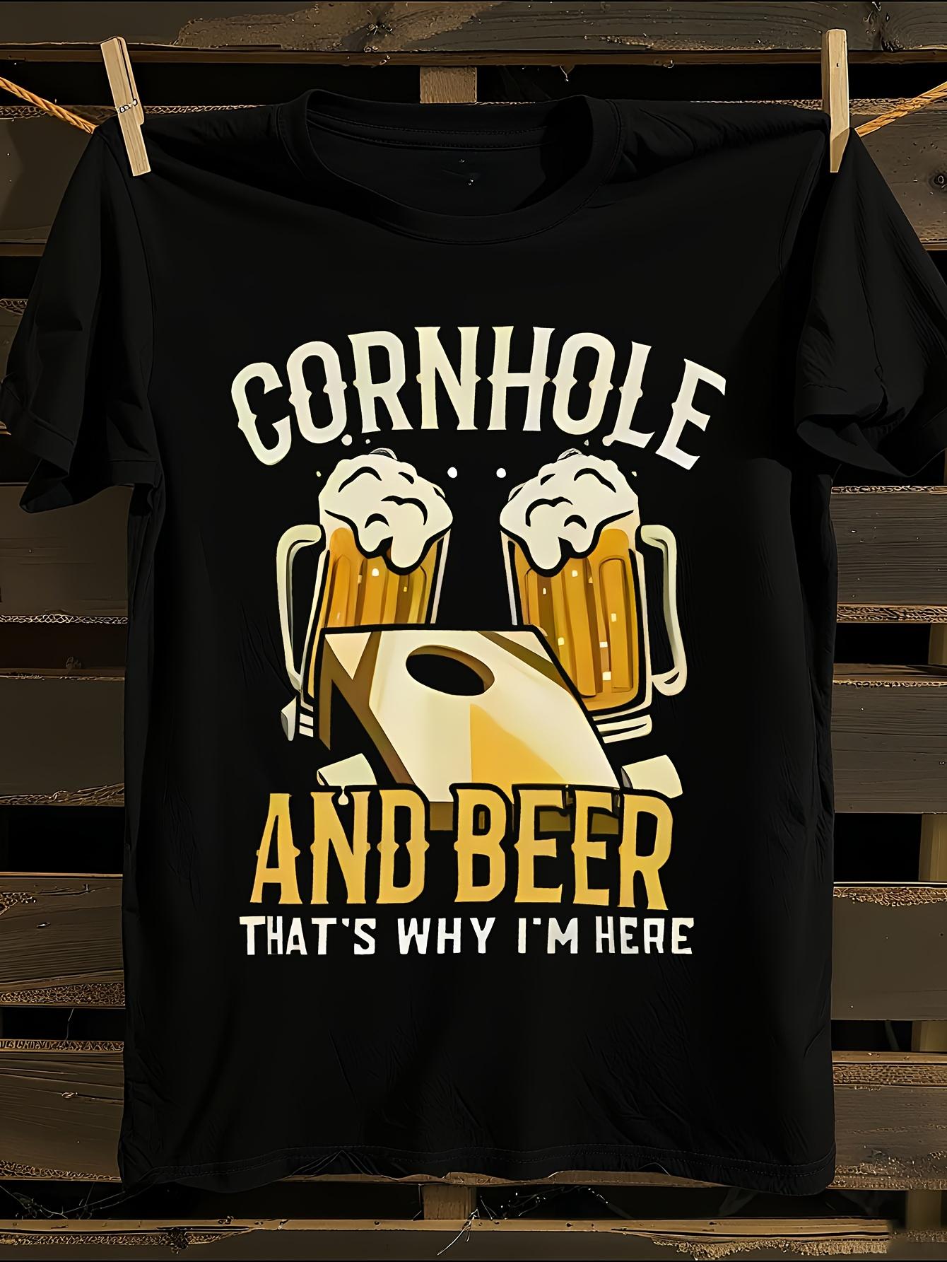 Funny Cornhole and Beer T-shirt XXL
