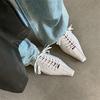 Fashion New Spring/Summer Genuine Leather Women Pumps Shoes for Women Fashion Tassels Lace Square Toe Women Shoes Loafers Ladies Shoes