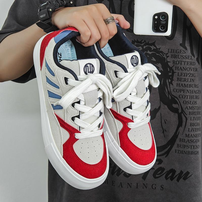 2025 осень новые мужские и женские кеды для скейтборда ретро пара спортивная повседневная обувь мальчики хлебные туфли мужская обувь трендовая обувь 35 (female)