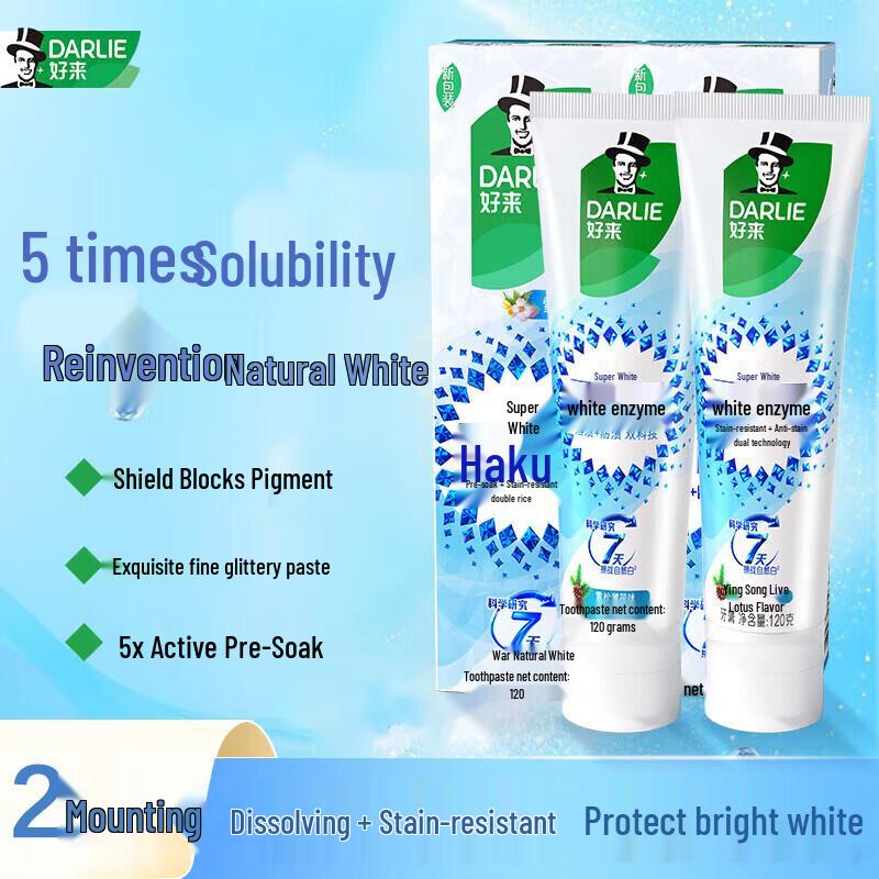 

Darlie Enzyme Whitening Cedar Mint Toothpaste