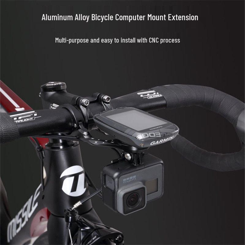 Lomaiwei Bicycle Computer Mount for Garmin, Bryton, Xingzhe & Rockbros On Extended Handlebar.