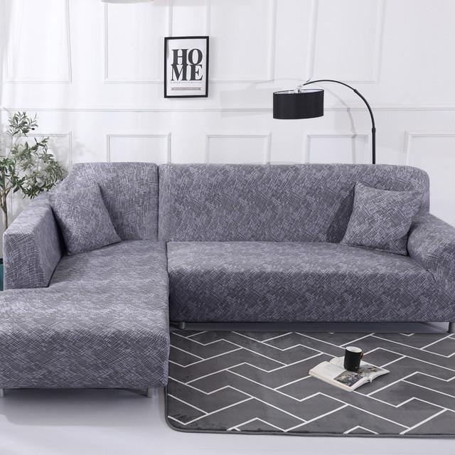 Elastic Stretch Sofa Covers For Living Room Sectional Couch Slipcovers L Shape Corner Armchair Furniture Protector