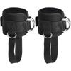 Ankle Support D-Ring Ankle Strap Leg Fitness Thigh Straps Padded Colors for Gym Cable Machines Thigh Straps Fits Men & Women