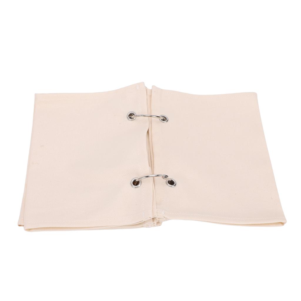 Blank Fabric Sketchbook Art Journal Portable Knitted Diary Book Spiral Binding for Drawing Writing Painting Scrapbooking With Unique Folding Beige