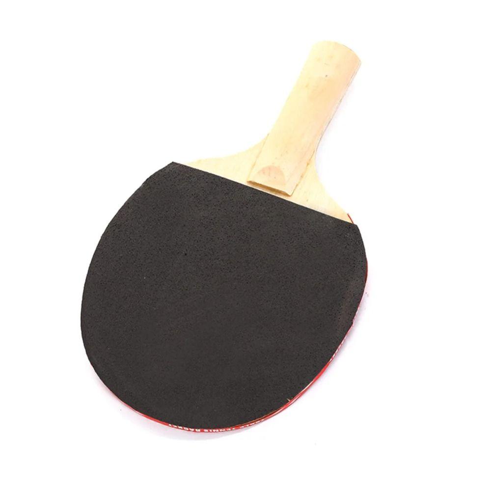 With 3 Balls Table Tennis Set Poplar Wood Comfort Handle Ping Pong Supplies Fall Prevention with Mesh Rack Ping Pong Paddle