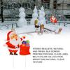 4 Pcs Yard Signs Durable Christmas Yard Sign Plastic Holiday Decor Outdoor Garden Inserts Lawn Signs Festive Atmosphere