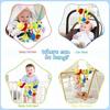Cartoon Animal Baby Bed Stroller Bell Toys Plush Bed Wrapped Toys Baby Car Seat Toys  Stroller Toy