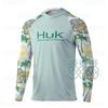 Cross-border HUK fishing suit outdoor hooded long-sleeved sunscreen T-shirt breathable Luya fishing suit UV protection ice silk