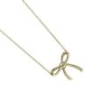 TIFFANY&Co. Ribbon Necklace K18 Yellow Gold 2.75g Women Used