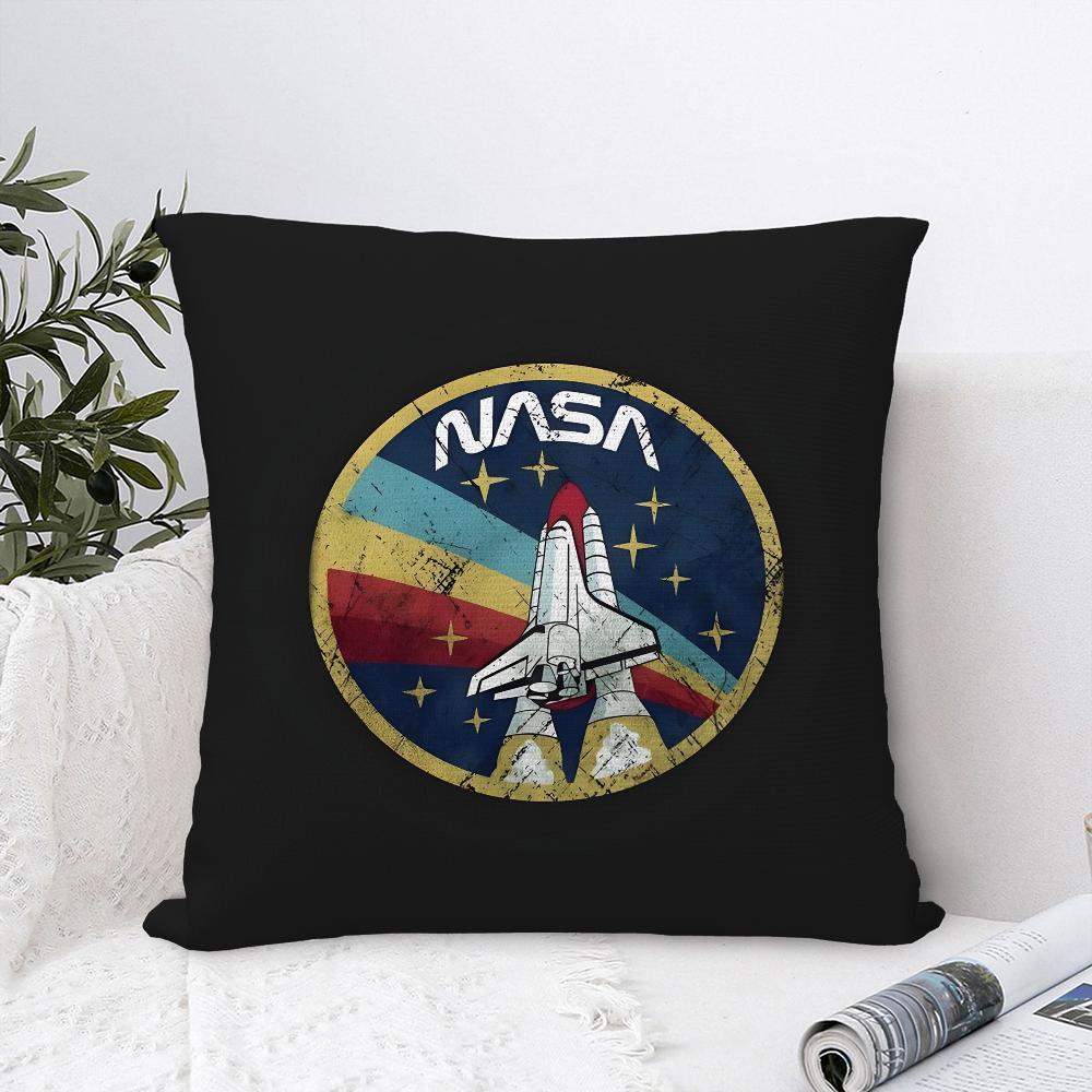 N-NASA S-space Pillow Case Plush Fabric Soft Pillowcase Double Sided Print Sofa Cushion Cover Throw Pillow Cover