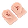 1 Pair Silicone Ear Model Flexible Soft Reusable Simulated Human Skin Silicone Piercing Model