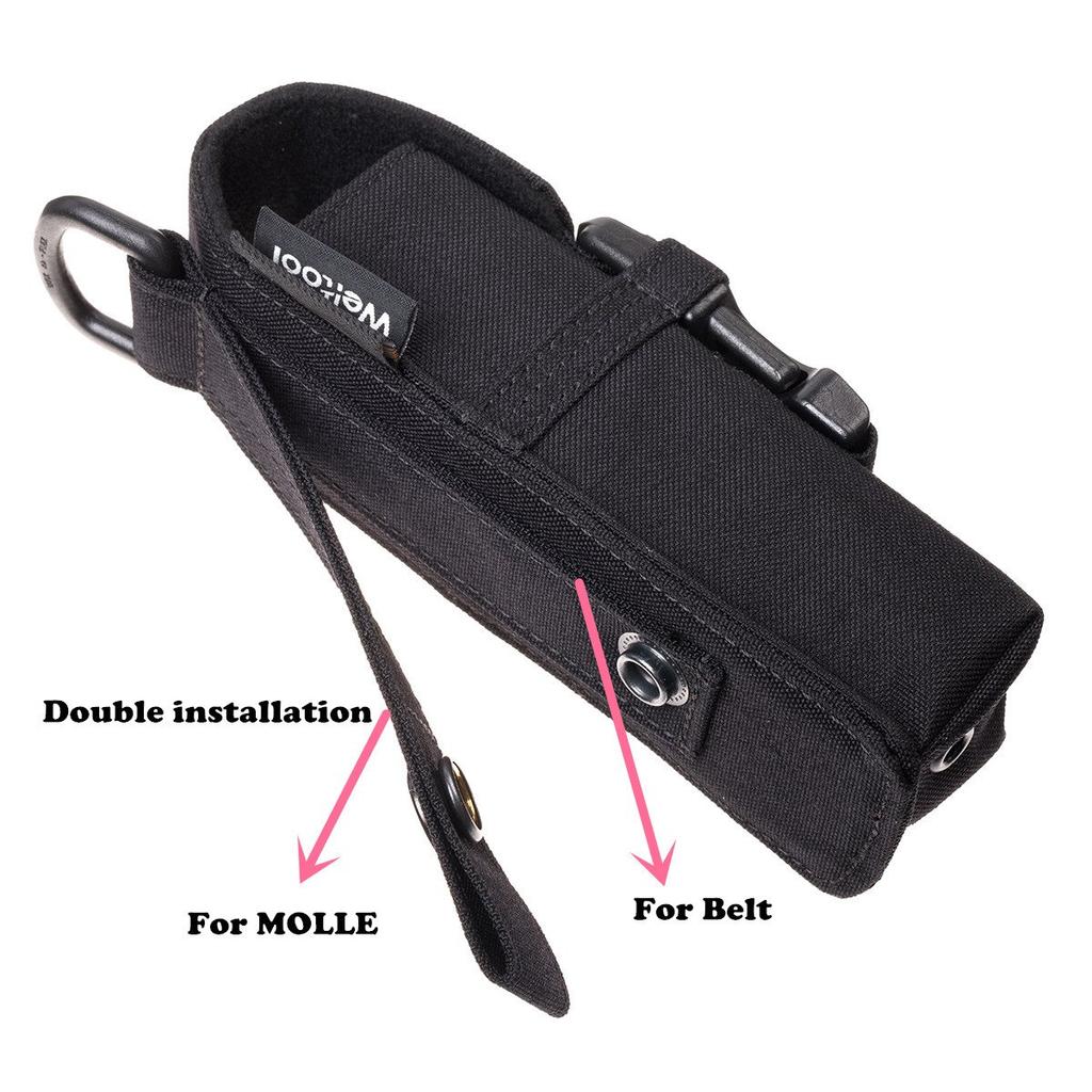 Weltool Taktische Taschenlampe Molle Cordura Schnalle Werkzeug Kompatibel mit Fenix Surefire und ProTac 2L Holster, System, Material, UTX-DURAFLEX Tasche,