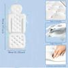 Luxury White Bath Pillow, Soft and Breathable Ergonomic Seat Pad Suitable for Home or Hotel Use, White Design with Head Support and Armrests