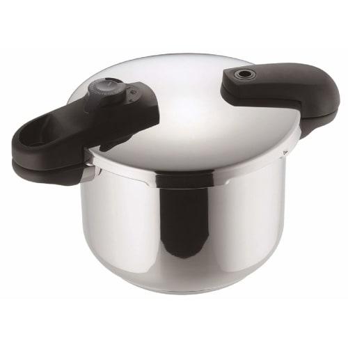 PEARL METAL HB-5135 4.5L Pressure Cooker with Two Handles, Triple-Layer Bottom, Switchable, Quick Eco