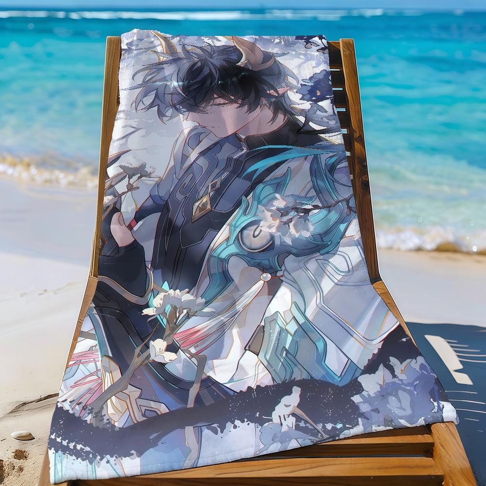 

Honkai Star Rail Dan Heng Game Towel Sports Quick Dry Travel Camping Gear Sandproof Soft Light Large Beach Towel W40*H60(CM)