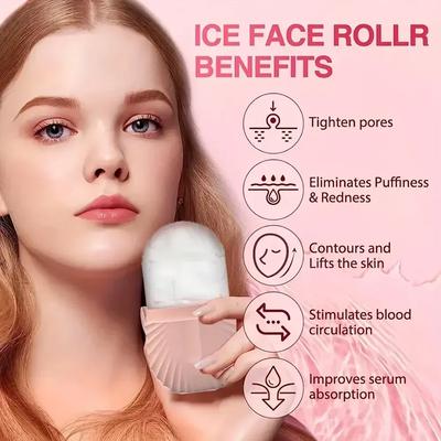 New Ice Face Roller Stainless Steel Gua Sha Tool Set Skin Care Beauty Set Face Massage Roller Lifting Contouring Tool Reusable