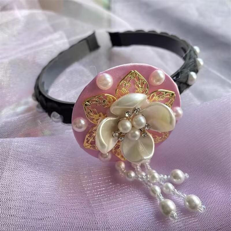 Koreanischer Hanbok Prinzessinnen Haarblumen Tanz Stirnband