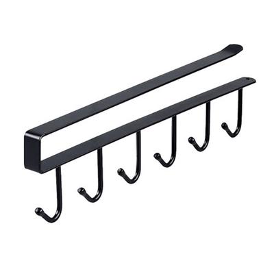 6 crochets sous les cintres d'armoire sans perçage sous les armoires porte-tasses support crochet en fer multifonctionnel