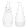 Shampoo Dispenser White Bear   Pump Type PP PE Widely Used Shower Bottles for Bathroom Washroom Toilet