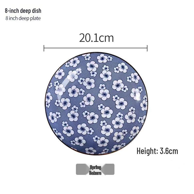Microwaveable Japanese Ceramic Rice and Soup Bowl Set