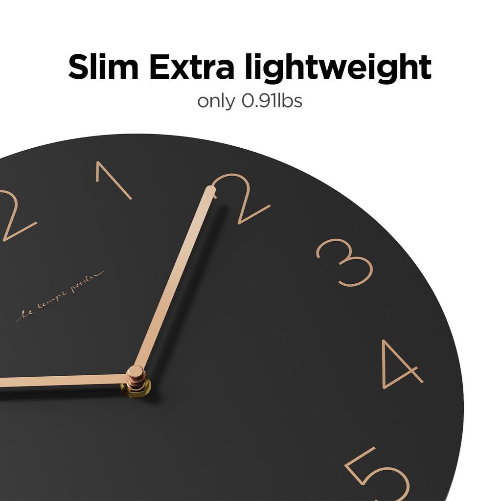 mooas Pendulum Wall Clock Black Label