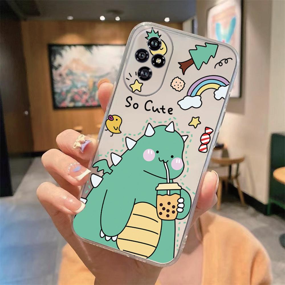 Colorful Leopard For Honor 200 90 Lite 50 70 X9 20 9X Marble Artistic Phone Case Transparent Clear Camera Protection Soft Cover