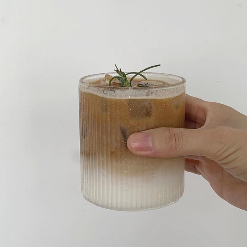 1-6pcs Glass Cup Water Bottle Drinking Glass Mugs Coffee Mug Whiskey Cocktail Glass Cups Kitchen Bar Water Cup Desk Accessorie
