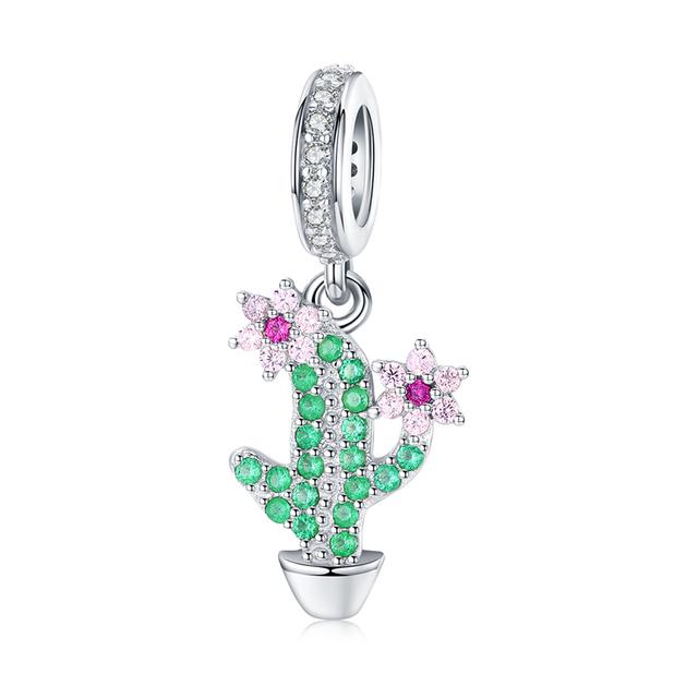 925 Sterling Silver Princess Crown Charms Heart Love Lock Feather Clear CZ Pendant Beads Fit Silver 925 Bracelet Jewelry Making