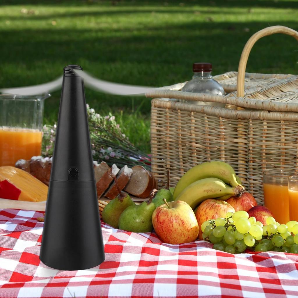 Wentylator na muchy na stoły z holograficznymi łopatkami Wentylator odstraszający muchy Wentylator do żywności do restauracji, na przyjęcie, do domu, na kolację na świeżym powietrzu