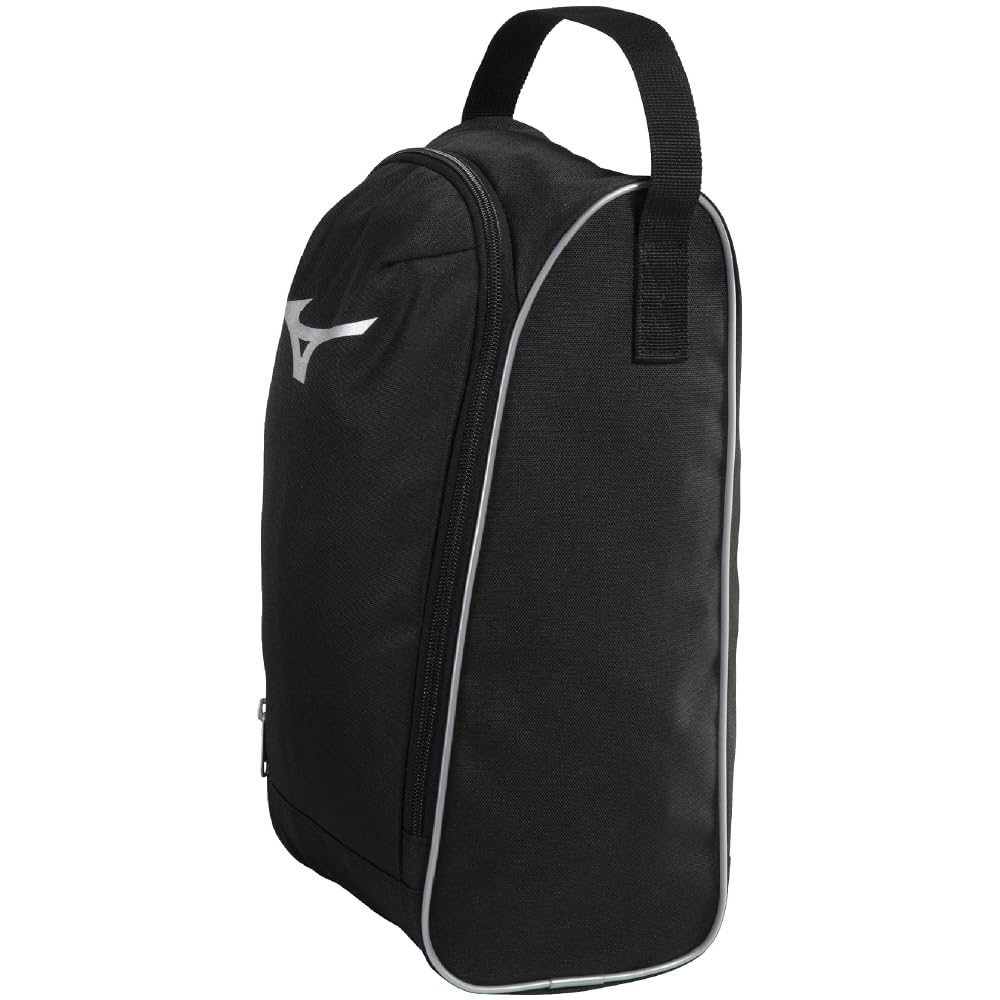 Mizuno Shoe Case One Size Fits Baseball/Softball 1FJKD021, Most, Black/Silver