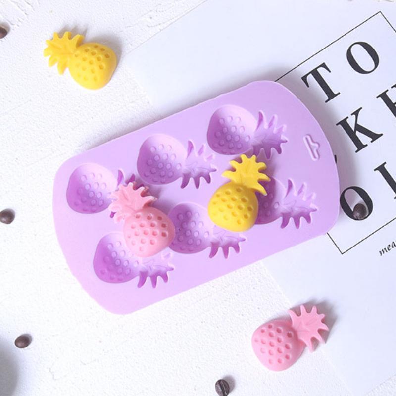 Silikonová forma na pečení s ovocem, jahodami, melounem, ananasem a čokoládovými bonbóny, ledovou formou, pomerančovou dekorací dortu, sadou na výrobu mýdlových svíček