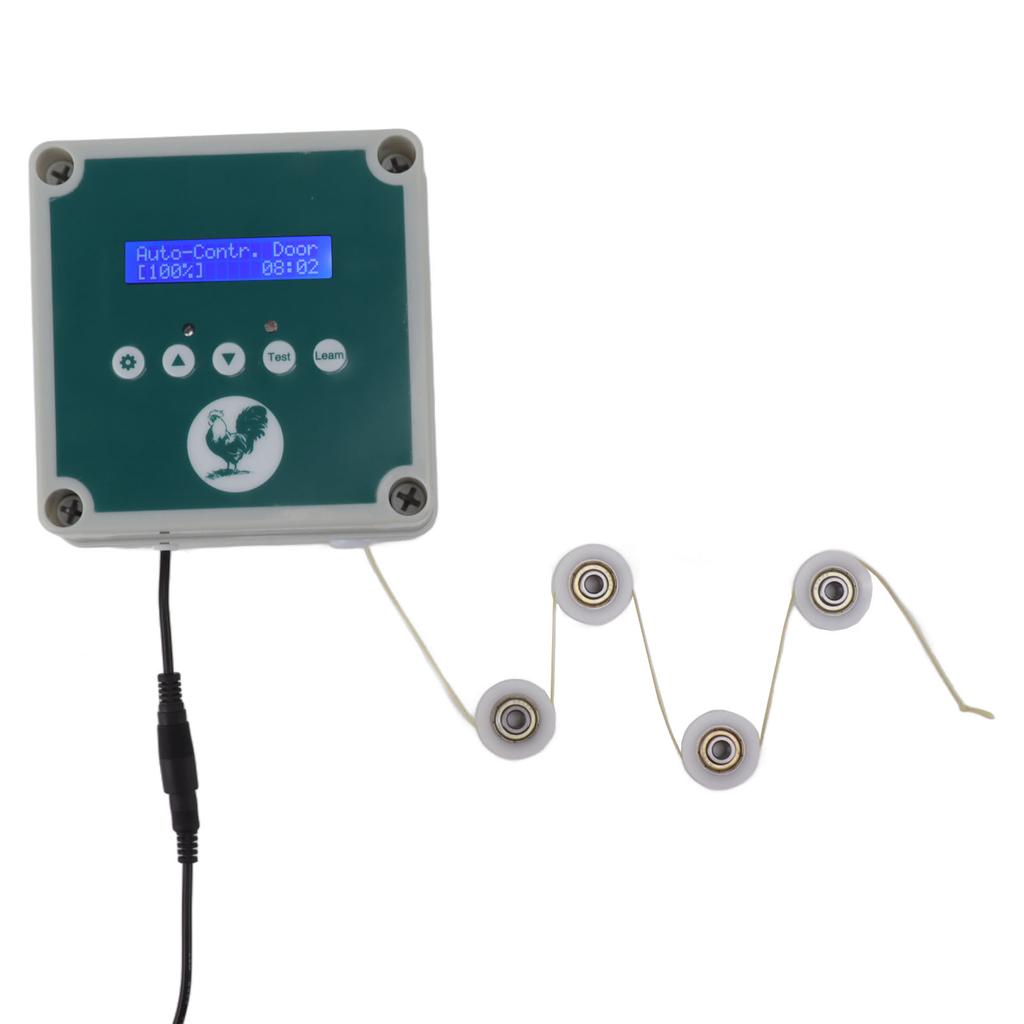 Controler Automat Ușă Coteț de Găini IP44 Deschizător de Cușcă Telecomandă Actuator Ușă Casă Păsări de Curte