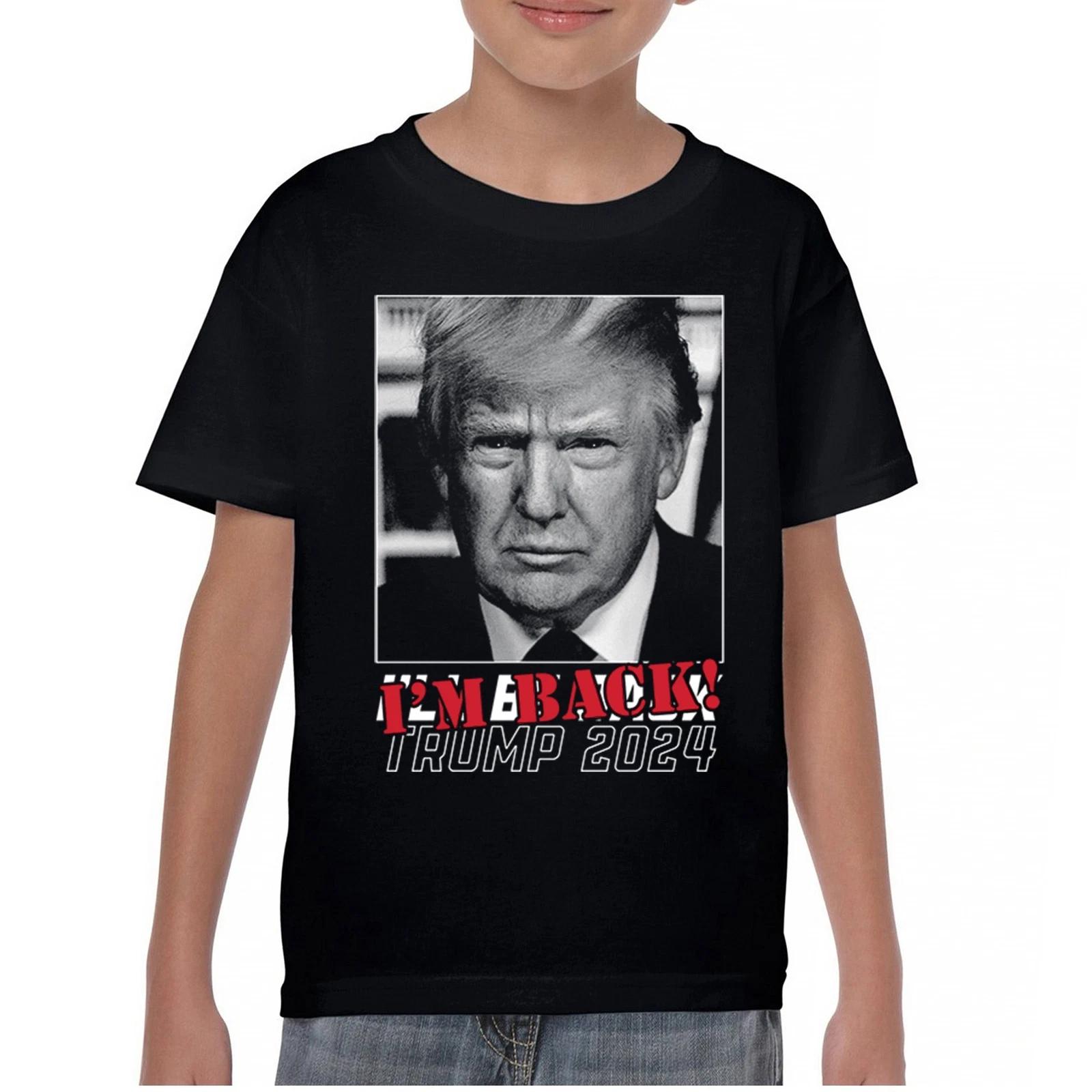 Trump 2024 I m Back Youth kids boys T-Shirt 47th President Elect Vance MAGA Fight Kids 130
